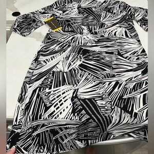 Women’s Black and White Pattern Dress
